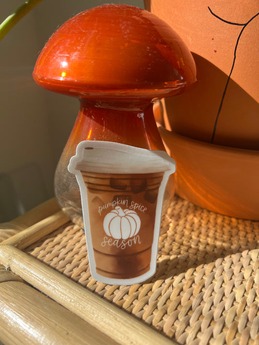 Pumpkin Spice Coffee Sticker