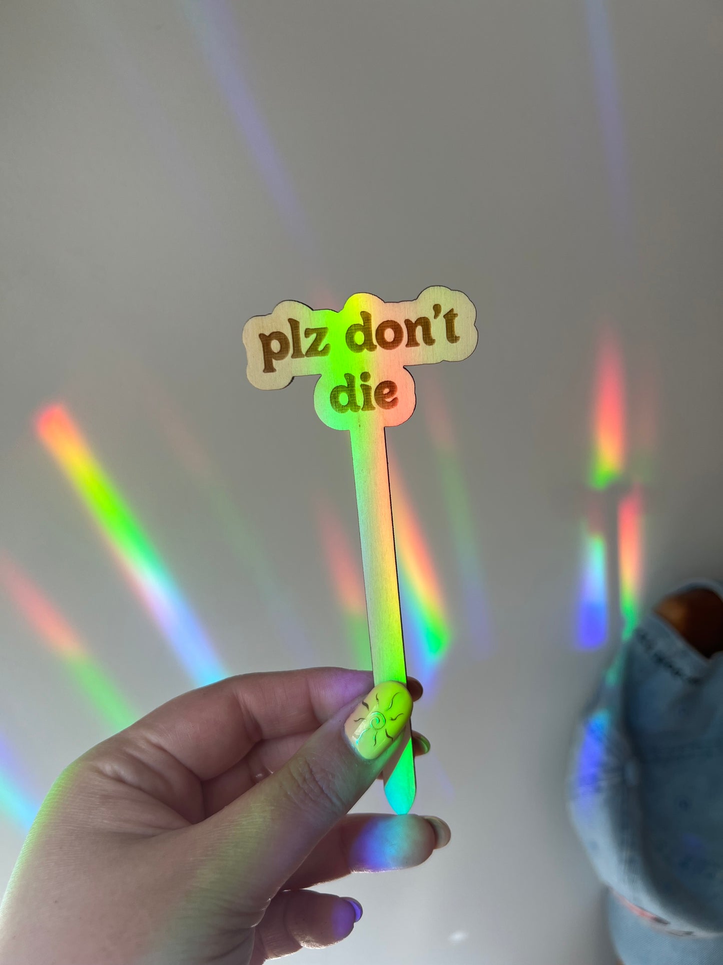 Plz Don’t Die Wooden Stake