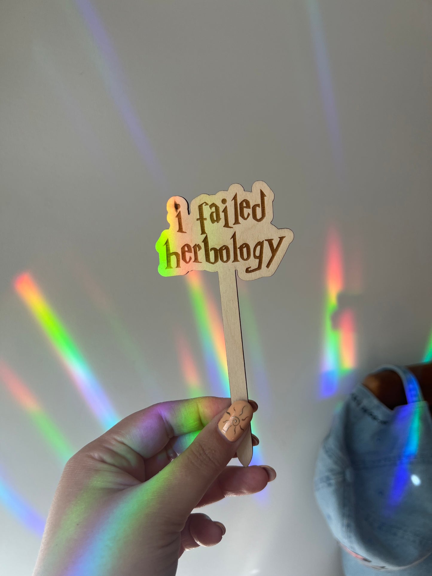 I Failed Herbology Wooden Stake