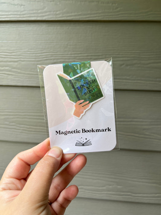 Booked & Busy Magnetic Bookmark