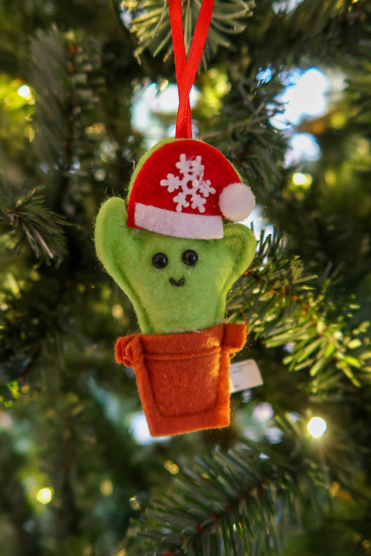 3.5" Cactus Christmas Ornament - Christmas Tree Decoration