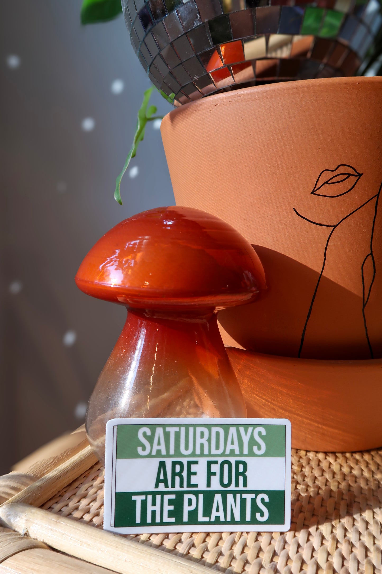 Saturdays Are For the Plants Sticker